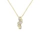 Diamond Classics&#40;tm&#41; 1/20ctw. Round Diamond Swirl Pendant - image 1