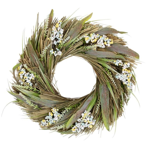 Northlight Seasonal Artificial Mixed Foliage Spring Wreath - image 