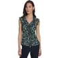 Womens Tommy Hilfiger Ruffle Cap Sleeve Floral Vine Blouse - image 1