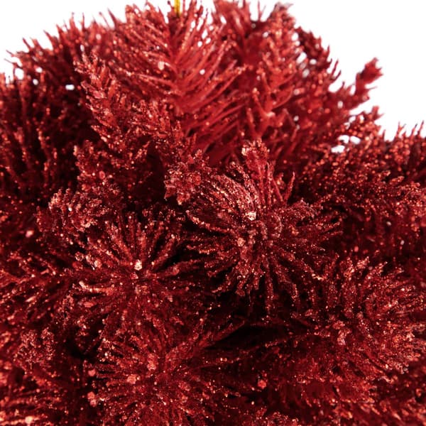 Northlight Seasonal 6in. Glittered Christmas Red Ball Ornament