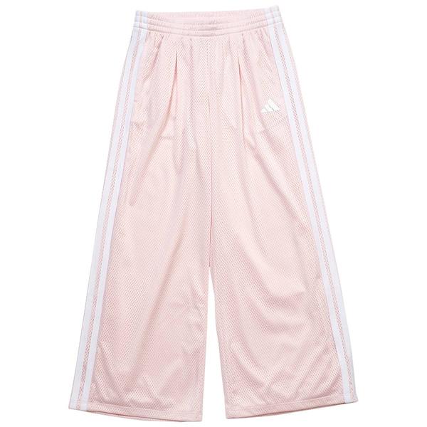 Girls (7-16) adidas® Front Pleat Mesh Wide Leg Pants