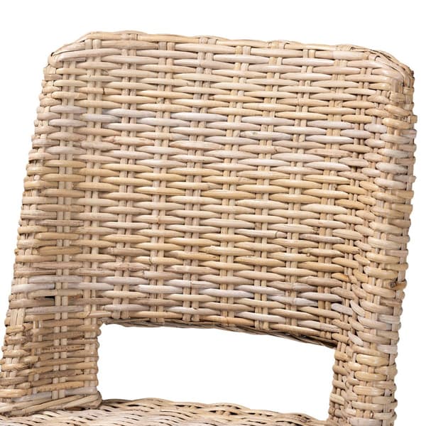 bali & pari Magy Modern Bohemian Kubu Rattan Bar Stool