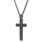 Mens Lynx Black Ion Plated Stainless Steel Lion Pendant Necklace - image 1