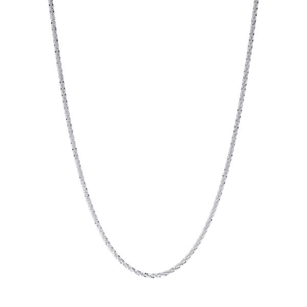 20in. Sterling Silver Sparkle Chain Necklace - image 