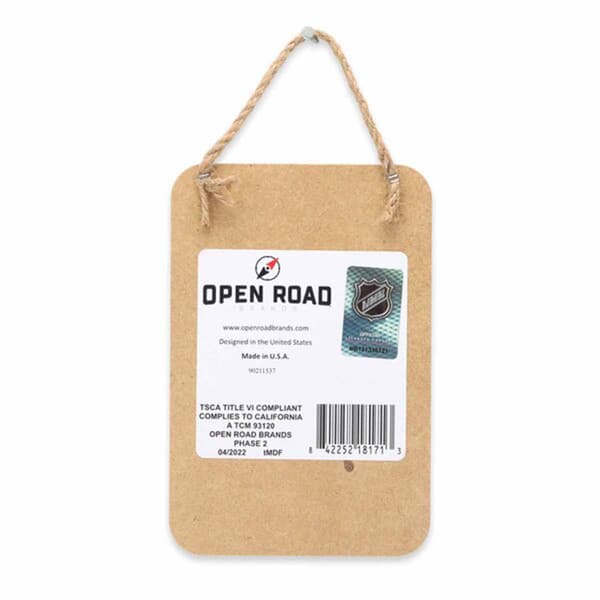 Open Road Sabres Hanging Wood Sign