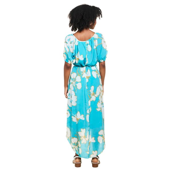 Womens Mlle Gabrielle Puff Sleeve Necklace Dress