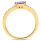 Gemstone Classics™ Pear-Shaped Tanzanite with White Topaz Ring - image 4