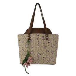 Nanette Lepore Gillian Tote in a Bag with Charm - Floral Logo