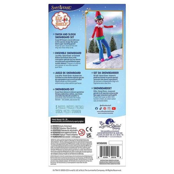 The Elf On The Shelf® MagiFreez® Swish and Sleigh Snowboard Set