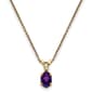 Gemstone Classics(tm) 14kt. Yellow Gold February Pendant Necklace - image 1