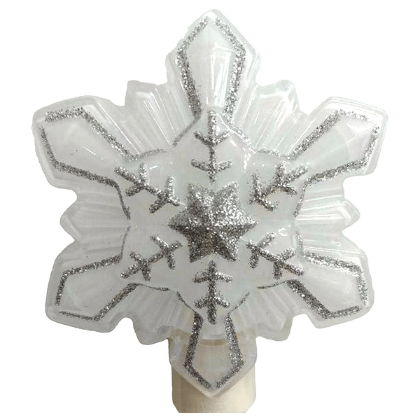 Santa''s Workshop 5.5in. Snowflake Night Light - image 