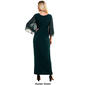 Womens Connected Apparel Sheer Wide Sleeve Asymmetric ITY Gown - image 2