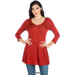Womens 24/7 Comfort Apparel V-Neck Tunic