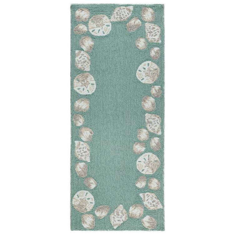 Liora Manne Capri Seashell Border Rectangular Runner