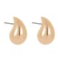 Roman 18mm Gold-Tone Teardrop Earrings - image 1