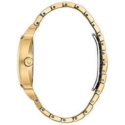 Mens Bulova Crystal Pave Gold-Tone Bracelet Watch - 98B323