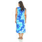 Womens Connected Apparel Sleeveless Knit Tie Dye Midi Dress - image 2