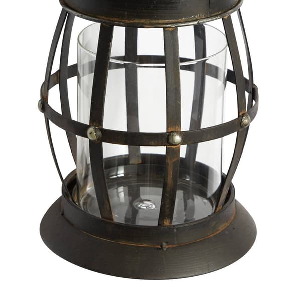 9th &amp; Pike® Brown Iron Rustic Candle Wall Sconce - 19x7