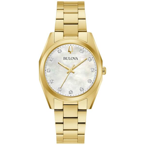 Womens Bulova Surveyor Gold-Tone Bracelet  Watch - 97P172 - image 