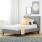 South Shore Fusion Soft Gray Twin Complete Upholstered Bed - image 2