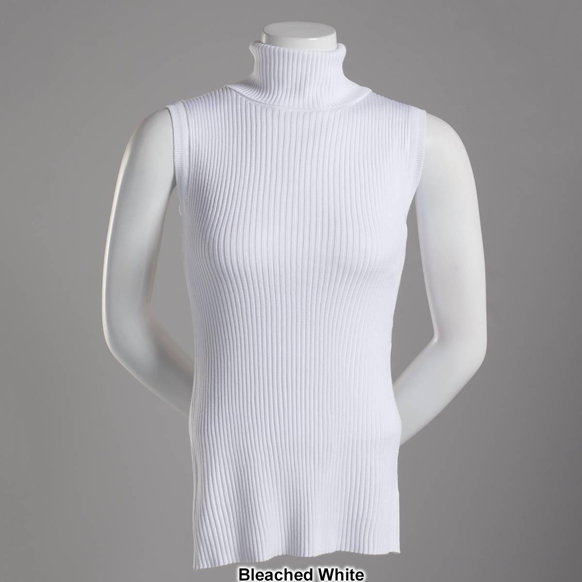 Womens Retrology Sleeveless Turtleneck Sweater