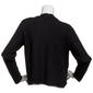 Womens Adrianna Papell Long Sleeve Fray Trim Cardigan - image 2