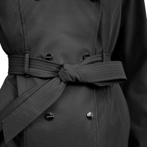 Womens Calvin Klein Double Breasted Belted Trench Coat