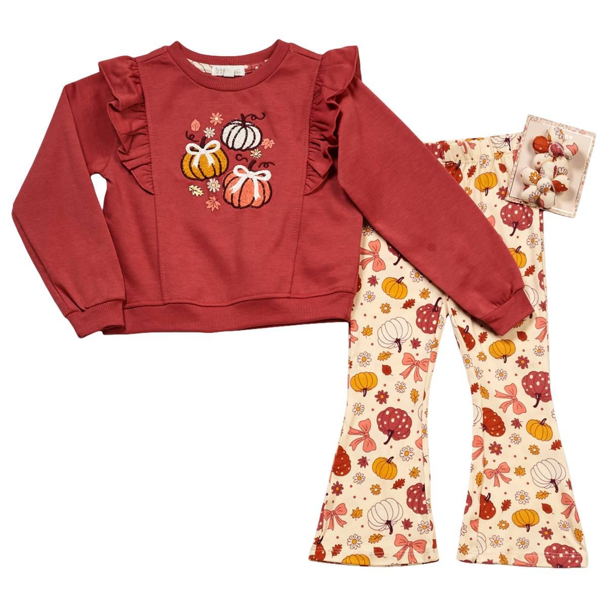 Toddler Girl BTween(R) Fall Print 2pc. Sweatshirt & Leggings Set