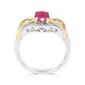 10kt. Two-Tone Gold Oval Ruby Ring - image 3