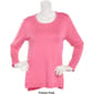 Plus Size Retrology Crew Neck Button Sleeve Side Slit Sweater - image 9