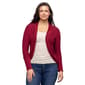Womens 24/7 Comfort Apparel Curved Hem Open Front Bolero Shrug - image 1