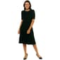 Womens Ninety Clothing Jewel Trim Crew Neck Sweater Dress - image 2