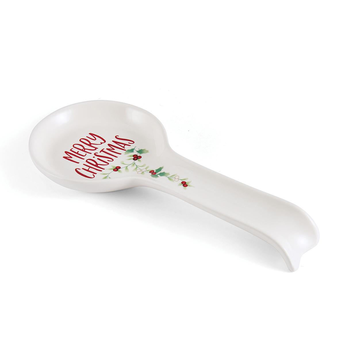 Pfaltzgraff® Winterberry Merry Xmas Spoon Rest