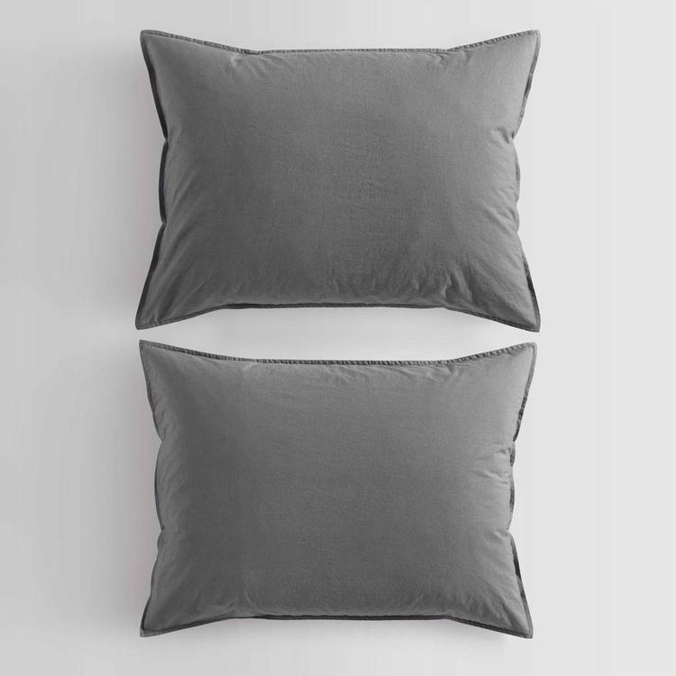 Calvin Klein Washed Percale Cotton 3pc. Comforter Set