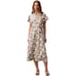 Womens Calvin Klein Short Sleeve Buttercup Floral Midi Dress - image 1