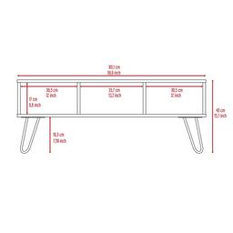 FM FURNITURE Minnesota Charcoal Coffee Table