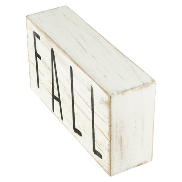 Northlight Seasonal 6in. Distressed Wood Autumn Harvest Fall Sign