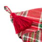 National Tree 20in. Red Cotton Biased Cut Plaid Stocking - image 3