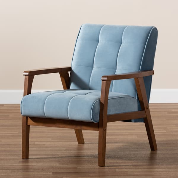 Baxton Studio Asta Mid-Century Wood Armchair