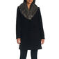 Womens Details Faux Wool Coat w/Faux Fur Collar - image 3