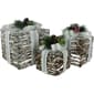 Northlight Seasonal Outdoor Christmas Pine Gift Boxes - Set of 3 - image 1