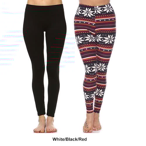 Womens White Mark 2pk. Leggings