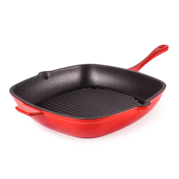 BergHOFF Neo 3pc. Cast Iron Grill Pan & Dutch Oven Cookware Set