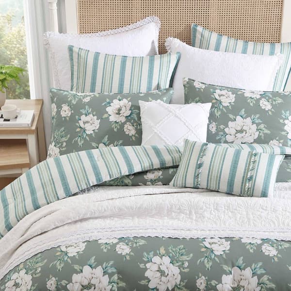 Laura Ashley Wisley Floral Cotton Comforter Set