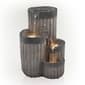 Alpine Grey Cascading Pillar Tabletop Fountain w/LED Lights - image 1