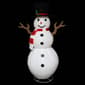 Northlight 6ft. Chenille Swirl Large Snowman Outdoor Decor - image 2