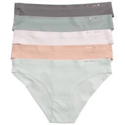 Womens Danskin 5pk Micro Rib Hipster Panties - DS2469-5PKAB