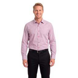Mens Tom Baine Regular Fit Performance Dress Shirt - Red/White