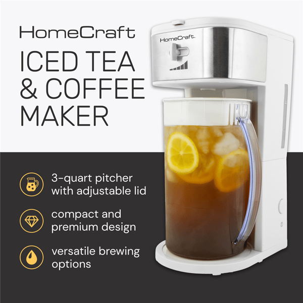 Home Craft 3qt. Café'' Ice Iced Coffee and Tea Brewing System