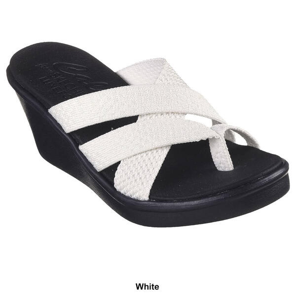 Womens Skechers Rumble On-Heat Maze Strappy Wedge Sandals